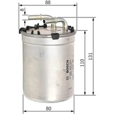 Bosch Yakıt Filtresi Polo 1.2 Tdi 09 A1 2.0 Tdi 11 Ibıza V 1.2tdı-2.0tdı 10 Fabıa 1.2 Tdı 10  F026402835
