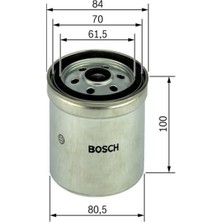Bosch Yakıt Filtresi Mercedes W210 W202 W201 S202 W460 W461 W463 Sprınter 96-06 Vıto 97-03  1457434123