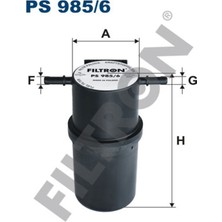 Filtron Yakıt Filtresi Vw Crafter 30-35 - 30-50 2.0 Tdı 2011 Fıltron PS985.6