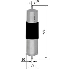 Bosch Yakıt Filtresi Bmw 318-318 COMPACT-318 TOURİNG-320-320 Touring 2.0L-330 3.0l  0450906450