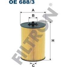 Filtron Yağ Filtresi Golf Vıı-Passat-A3-Leon-Octavıa 1.6 Tdi-2.0 Tdi 2012 Fıltron OE688.3