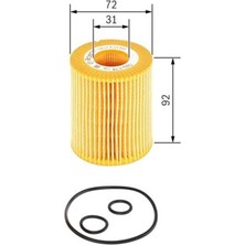 Bosch Yağ Filtresi Astra G 00-05 -Astra H 04- -Corsa C 00- -Combo 01- -Merıva 03-10 - 1.7cdtı-1.7dtı  1457429199