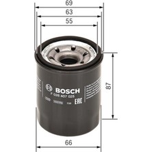 Bosch Yağ Filtresi Hyundaı Blue Ym.-Getz-I10-I20 1.2 Benzinli-Atos 1.1 05 W610-7  F026407025