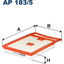 Filtron Hava Filtresi Polo-A1-Fabıa-Rapıd-Ibıza-Toledo 1.4 Tdi 14 Fıltron AP183.5