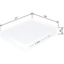 Bosch Polen Filtresi Bmw 1 F20-F21 11 Bmw 2 Coupe F22 13 Bmw 3 F30-F35-F80 11 Bmw 4 F32-F82  1987435003
