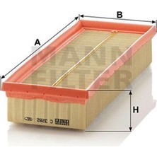 Mann Hava Filtresi Partner 06- -Berlıngo 05- -P206 04- -P207 06- -P307 04- -P308 07- C3-C4 1.6 Mann C3282