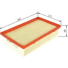 Bosch Hava Filtresi Golf Vıı 1.6-2.0 Tdı 12 A3-Leon-Octavıa 1.6-1.8-2.0 Tdı 12  F026400287