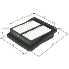 Bosch Hava Filtresi Honda Jazz 1.2 57HP-1.4 83HP 02  F026400054