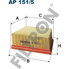 Filtron Hava Filtresi Fıesta Vı 08 Bmax 12 Transit Courıer 14 Connect 13 Ford Ecosport 13 Fıltron AP151.5