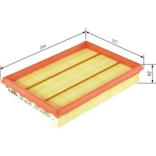 Bosch Hava Filtresi Fıesta Iv 1.8 Dzl.-Puma 95 0986TF0111  1457433605