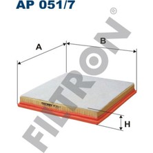 Filtron Hava Filtresi Astra J 1.3cdti-1.4 16V-2.0CDTİ Turbo 09 Cruze 09 2.0 Cdı Süngerli Fıltron AP051.7