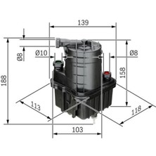 Bosch 0450906473 Yakıt Filtresi Clıo Iıı 1.5dcı 05- -Modus 1.5dcı 04-  0450907015