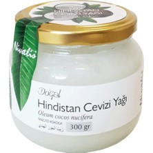 Nivalis Katı Hindistan Cevizi Yağı, Soğuk Sıkım, Aromaterapi Yağları, 300 gr