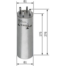 Bosch Yakıt Filtresi Touareg 2.5tdı-Multtıvan 1.9tdı-2.0tdı-Transporter T5 1.9tdı-2.0tdı-2.5tdı  0450906467