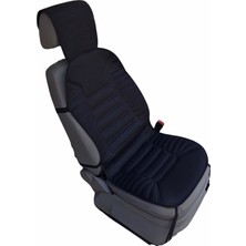 HMNL Fiat Doblo Siyah Koltuk Kılıf Koruyucu Minderi Ön 2'li Minder