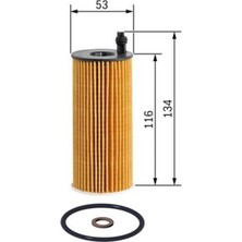 Bosch Yağ Filtresi Bmw E84 E90 E91 E92 E93 F10 F11 F12 F13 F25 Mini 2010 F20 F21 F34 F01 F02 F03 F04  F026407123