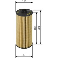 Bosch Yağ Filtresi  F026407051