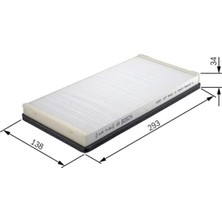 Bosch Polen Filtresi Bmw X6 E71. E72 M50 555HP 10-09-  1987432219