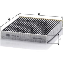 Mann Polen Filtresi Porsche Panamera 4.8 S-S4 400HP 09-09- Mann CUK22005