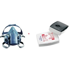 3m 7502 Yarım Yüz Maskesi (Orta Boy) + 3m 6035 Ffp3 Solo Filtre