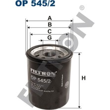 Filtron Yağ Filtresi Doblo-Albea-Palıo-Brava-Marea-Punto-Stılo-Astra F-Combo-Corsa A-B-VECTRA-L200 Fıltron OP545.2
