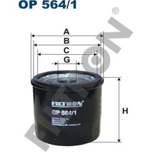 Filtron Yağ Filtresi Chevrolet Spark-Aveo 1.2-1.0 Fıltron OP564.1