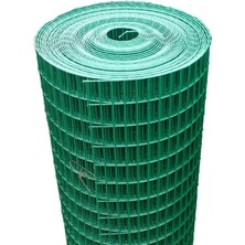 Yamanlar Pvc Kaplı 25 x 25 mm Göz Aralıklı 2 mm Kalınlıkta Kafes Teli-Kümesteli-Tavuk Teli-Çit TELİ-100 cm x 25 M