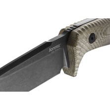 Lionsteel T5 Fixed Blade Tactical Knife - Green Canvas, Black Blade Bıçak