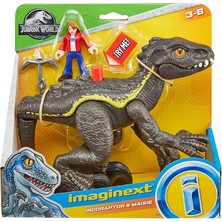 Jurassic World Imaginext Jurassic World Araçlar FMX88 GKL51 Indoraptor ve Maisie