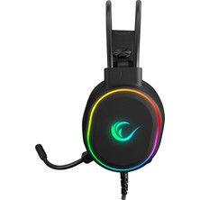 Rampage ROGUE Siyah USB 7.1 Surround RGB Ledli Gaming Esnek Mikrofonlu Oyuncu Kulaklık