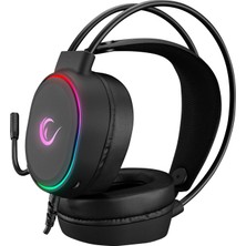 Rampage ROGUE Siyah USB 7.1 Surround RGB Ledli Gaming Esnek Mikrofonlu Oyuncu Kulaklık