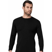 Namaldı 2 Adet Siyah Renk Ribana Uzun Kollu Fanila