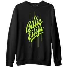 Lordd T-Shirt  Billie Eilish - Paint Siyah Erkek Kalın Sweatshirt