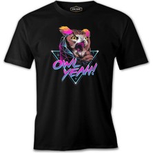 Lordd T-Shirt  Yeah - Baykuş Siyah Erkek T-Shirt