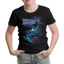 Lordd T-Shirt  Back To The Future - Not That Time Siyah Çocuk T-Shirt
