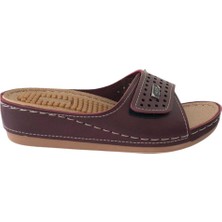 Gezer 11260 Bordo Kadın Günlük Masaj Taban Terlik
