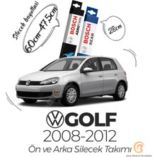 Bosch Aerotwin Volkswagen Golf 6 2008-2012 Ön - Arka Silecek Seti