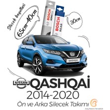 Bosch Aeroeco Nissan Qashqai 2014 - 2020 Ön ve Arka Silecek Seti