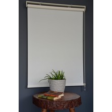 Halim Perdesan Stor Perde Mp-01 Beyaz Renk Eteksiz Mat Polyester Stor Perde 185GR/M2 80 x 200 cm