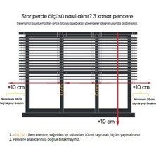 Halim Perdesan Stor Perde SR-200 Beyaz Renk Eteksiz Yaldızlı Panama 100 x 200 cm