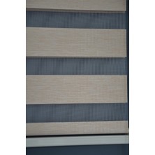 Halim Perdesan BZ-254 Karamel Renk Eteksiz Zebra Stor Perde