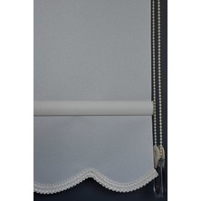 Halim Perdesan Stor Perde Yp-90 Ekru Renk Yaldızlı Polyester Etekli 80 x 200 cm