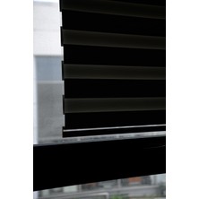 Halim Perdesan Zebra Stor Perde Kb-06 Koyu Kahverengi Renk Eteksiz Blackout-Karartma 100 x 200 cm