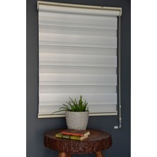 Halim Perdesan Zebra Stor Perde Td-40 Beyaz Renk Eteksiz 90 x 200 cm