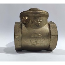 Varsakaca 1.1/2" Sarı Yatay Çalparalı Çek Valf