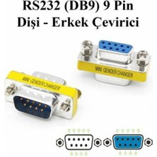 Boblov  RS232 Dişi Erkek Aparat Com Uzatma 9 Pin Rs 232 Ara Db9 9 Pin Dişi Erkek Birleştirici RS232