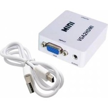 BoblovVGA To Hdmı Full Hd Görüntü ve Ses Dönüştürücü Çevirici VGA2HDMI VGA Dan HDMI A