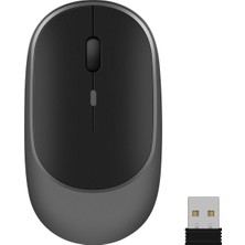 Microcase 1600 Dpı Şarj Edilebilir 2.4 Ghz Bluetooth Kablosuz Mouse - AL2674 Gri