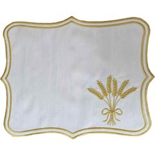 Kasso Home Nakışlı Amerikan Servis Supla 35 x 45 cm 6'lı