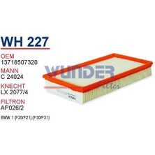 Wunder Bmw 1 [F20/F21] Bmw 3 [F30/F31] Hava Filtresi